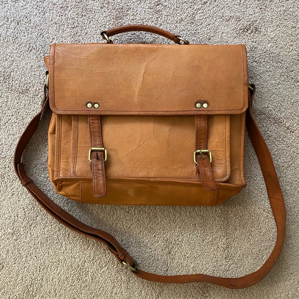 Leather Messenger Bag